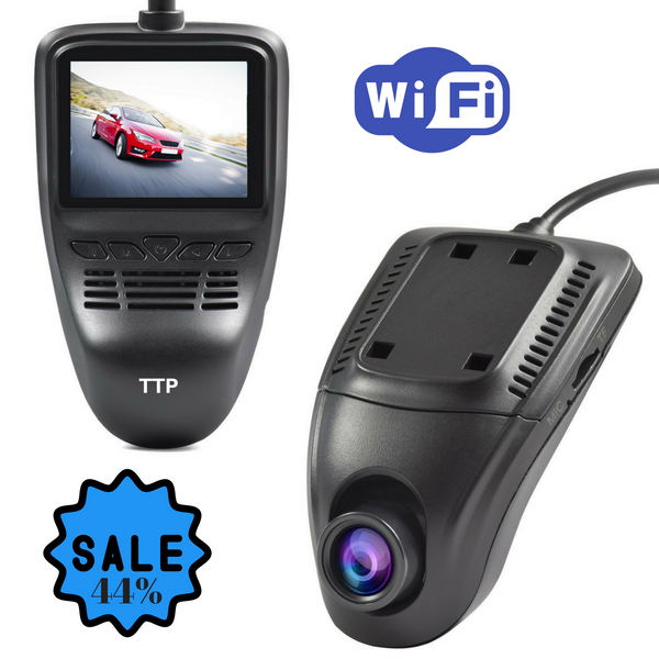 Driving Dash Cam Pro Camera, Car Front Dash Recorder Camera 4 Lanes,Driving Dvr Cam with WiFi,Sony Cmos Video Sensor,Loop Recording,G-Sensor,Invisible Design - Limited TIME Sale (TTP-C17B)