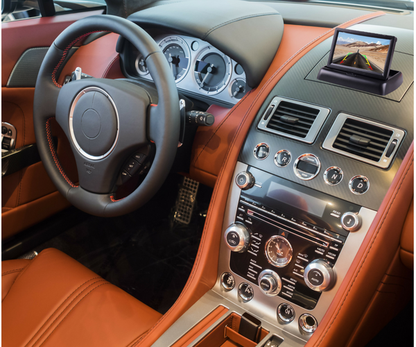 Vehicle Backup Camera TTP-C12B & 4.3" Monitor Kit - Universal for all cars