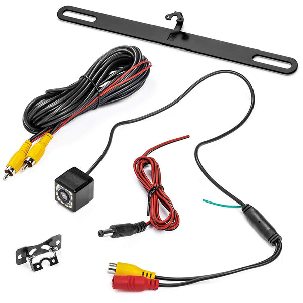 Car Backup Camera, Rear View Camera HD 12 LEDs Night Vision Reverse Camera 170° Viewing Angle, License Plate Back up Car Camera/Bracket Mount Reversing Camera (TTP-C19B)
