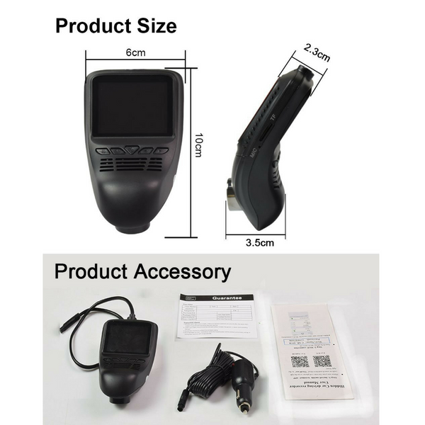 TOPTIERPRO Driving Dash Cam Pro Camera, Car Front Dash Recorder Camera 4 Lanes, Driving DVR Cam with WiFi,Sony Cmos Video Sensor,Loop Recording,G-sensor,Invisible Design