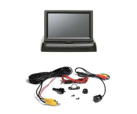 Vehicle Backup Camera TTP-C12B & 4.3" Monitor Kit - Universal for all cars