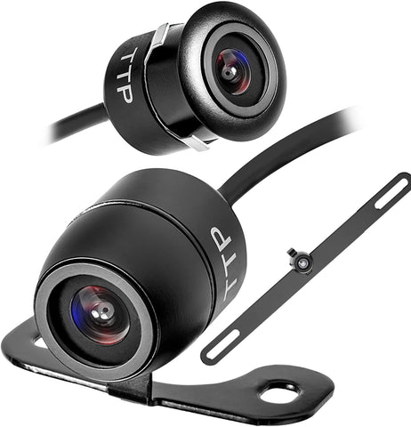 Upgraded Reverse Backup Camera For Car TTP-C12B TOPTIERPRO Universal 3-in-1 Installation Multifunction Car Front View/Side/Rear View Camera