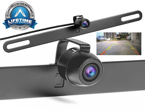 Vehicle backup Camera, Muti-Functional Hidden License Plate Rear View/ Front View Reverse Camera, Best For Trucks, Cars & Rv, TTP-C13B Upgraded Version- IP68 Waterproof & Night Vision